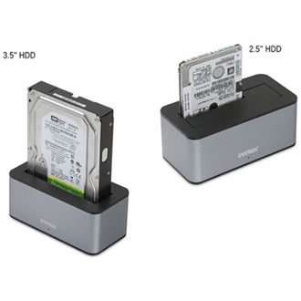 Rampage Everest HD3-530 3.5" SATA3 USB3.0 dokkoló szürke-fekete