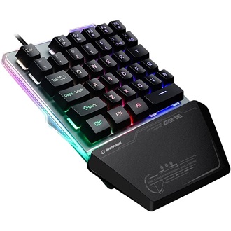 Rampage KB-R24 X-MINI USB egykezes gaming billentyűzet fekete