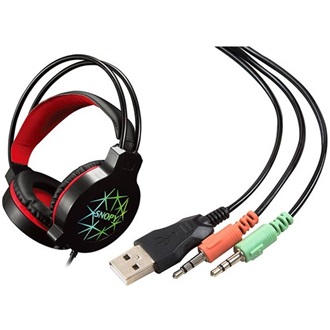 Rampage SN-GX7 CRAZY gaming fejhallgató headset fekete