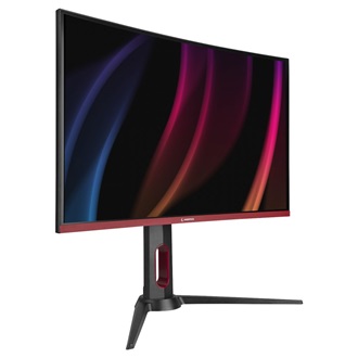 Rampage VOYAGER 27" ívelt VA LED gaming monitor fekete-piros 165Hz FreeSync