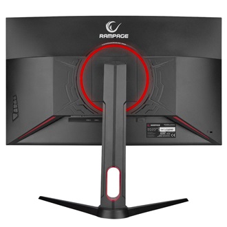 Rampage VOYAGER 27" ívelt VA LED gaming monitor fekete-piros 165Hz FreeSync