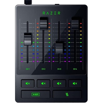 Razer Audio Mixer 4-csatorna USB-C; S/PDIF gaming keverőpult