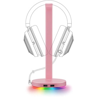 Razer Base Station V2 Chroma headset tartó / USB hub rózsaszín (Quartz)