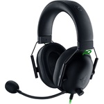 Razer BlackShark V2 X gaming fejhallgató headset fekete-zöld