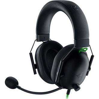Razer BlackShark V2 X gaming fejhallgató headset fekete-zöld
