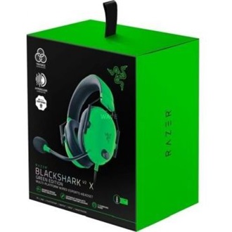 Razer BlackShark V2 X gaming fejhallgató headset zöld