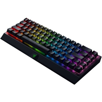 Razer BlackWidow V3 Mini Bluetooth / vezeték nélküli / USB-C angol (US) gaming Razer Green mechanikus billentyűzet feket