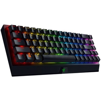 Razer BlackWidow V3 Mini Bluetooth / vezeték nélküli / USB-C angol (US) gaming Razer Green mechanikus billentyűzet feket