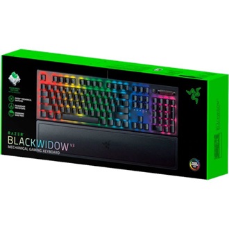 Razer BlackWidow V3 Pro Bluetooth / vezeték nélküli angol (US) gaming billentyűzet fekete (Yellow Switch)