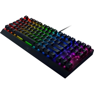 Razer BlackWidow V3 Tenkeyless USB angol gaming Razer Green mechanikus billentyűzet fekete
