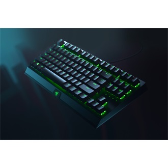 Razer BlackWidow V3 Tenkeyless USB angol gaming Razer Green mechanikus billentyűzet fekete