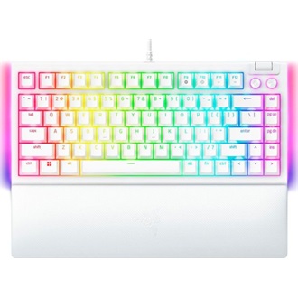 Razer BlackWidow V4 75% USB angol (US) gaming Tactile Quiet mechanikus billentyűzet fehér