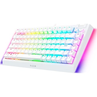 Razer BlackWidow V4 75% USB angol (US) gaming Tactile Quiet mechanikus billentyűzet fehér