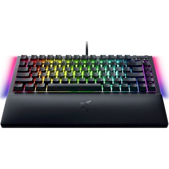 Razer BlackWidow V4 75% USB angol (US) gaming Tactile Quiet mechanikus billentyűzet fekete