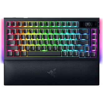 Razer BlackWidow V4 Pro 75% Bluetooth / vezeték nélküli / USB-C angol (US) gaming Tactile Quiet mechanikus billentyűzet 