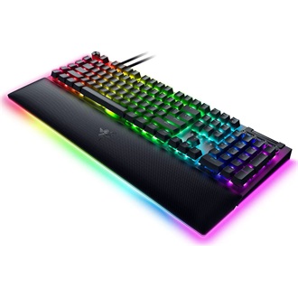 Razer BlackWidow V4 Pro USB angol gaming Razer Yellow mechanikus billentyűzet fekete