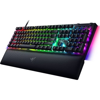 Razer BlackWidow V4 USB angol (US) gaming Razer Yellow mechanikus billentyűzet fekete