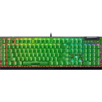 Razer BlackWidow V4 X Minecraft Edition USB angol (US) gaming Razer Green mechanikus billentyűzet zöld