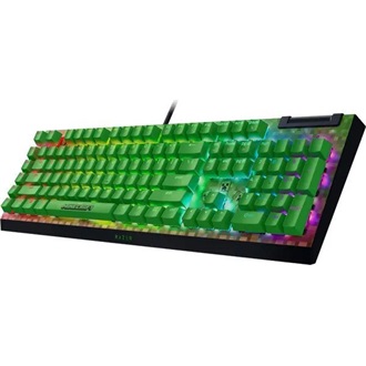 Razer BlackWidow V4 X Minecraft Edition USB angol (US) gaming Razer Green mechanikus billentyűzet zöld