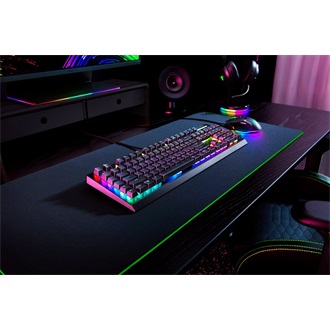 Razer BlackWidow V4 X USB angol (US) gaming Razer Green mechanikus billentyűzet fekete