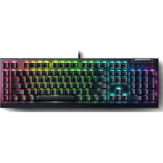 Razer BlackWidow V4 X USB angol (US) gaming Razer Yellow mechanikus billentyűzet fekete