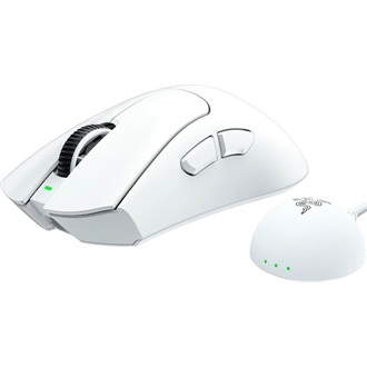 Razer DeathAdder V4 Pro HyperSpeed optikai vezeték nélküli gaming egér fehér