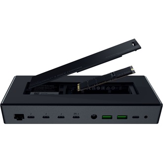 Razer Dock Chroma 11-port M.2 NVMe 250W Thunderbolt 5 gaming dokkoló fekete