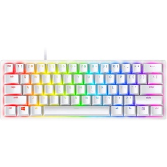 Razer Huntsman Mini USB angol (US) gaming Razer Purple optikai billentyűzet fehér (Mercury)