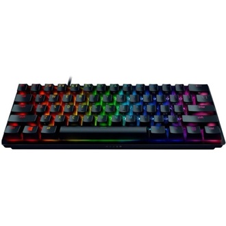Razer Huntsman Mini USB angol (US) gaming Razer Purple optikai billentyűzet fekete