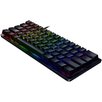 Razer Huntsman Mini USB angol (US) gaming Razer Purple optikai billentyűzet fekete