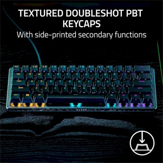 Razer Huntsman V3 Pro Mini USB angol (US) gaming Razer Gen-2 optikai billentyűzet fekete