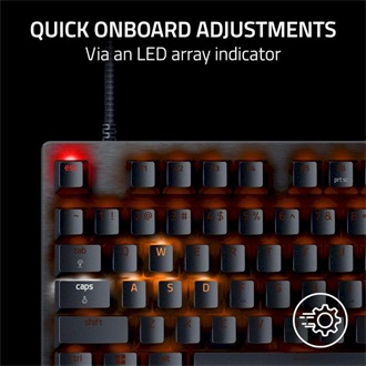Razer Huntsman V3 Pro Tenkeyless USB angol (US) gaming Razer Gen-2 optikai billentyűzet fekete