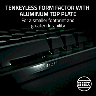 Razer Huntsman V3 Pro Tenkeyless USB angol (US) gaming Razer Gen-2 optikai billentyűzet fekete