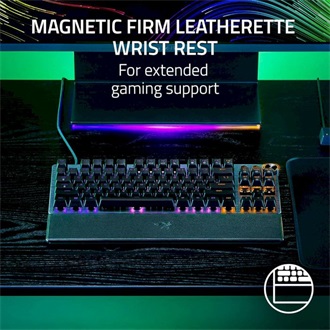 Razer Huntsman V3 Pro Tenkeyless USB angol (US) gaming Razer Gen-2 optikai billentyűzet fekete