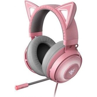 Razer Kraken Kitty V2 (Quartz) gaming fejhallgató headset rózsaszín