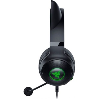Razer Kraken Kitty V2 gaming fejhallgató headset fekete-zöld