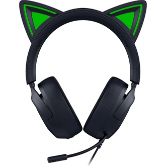 Razer Kraken Kitty V3 X gaming fejhallgató headset fekete-zöld