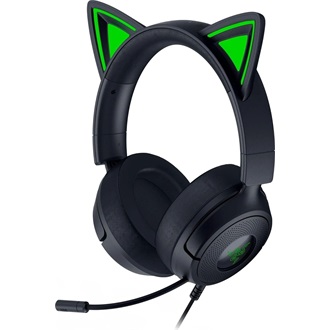 Razer Kraken Kitty V3 X gaming fejhallgató headset fekete-zöld