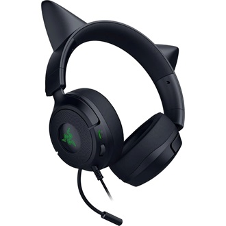 Razer Kraken Kitty V3 X gaming fejhallgató headset fekete-zöld