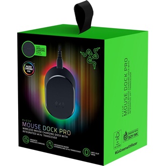 Razer Mouse Dock Pro + Wireless Charging Puck egér vezeték nélküli töltő adapter fekete