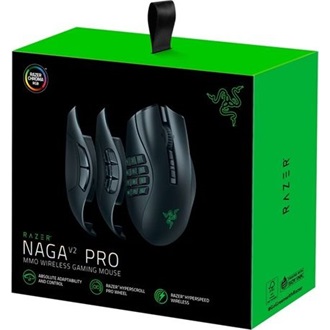 Razer Naga V2 Pro optikai USB / Bluetooth / vezeték nélküli gaming egér fekete