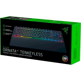 Razer Ornata V3 Tenkeyless USB cseppálló angol (US) gaming Razer Mecha-Membrane hybrid billentyűzet fekete