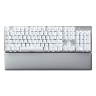 Razer Pro Type Ultra Bluetooth / vezeték nélküli angol (US) gaming Razer Yellow billentyűzet fehér