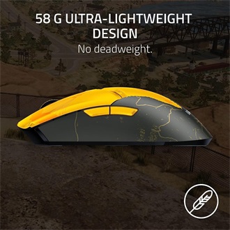 Razer Viper V2 Pro PUBG Edition optikai vezeték nélküli gaming egér fekete-sárga