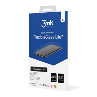 Realme 12x 5G 3MK FLEXIBLE GLASS LITE képernyővédő üveg 2.5D, 6H, ÁTLÁTSZÓ