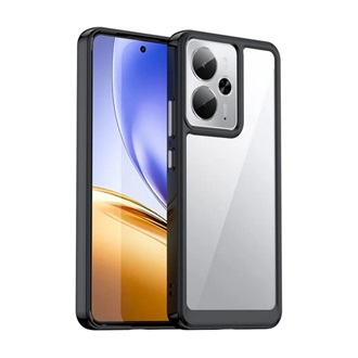 Realme 14T GIGAPACK Szilikon telefonvédő ütésállóság, átlátszó hátlap, FEKETE