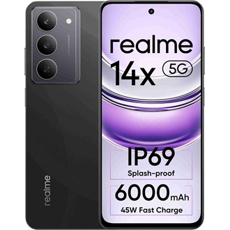 Realme 14X 128GB Dual SIM okostelefon fekete (Carbon Black)