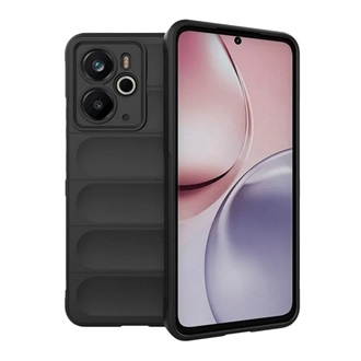 Realme 14 GIGAPACK Szilikon telefonvédő ütésállóság, 3D, FEKETE