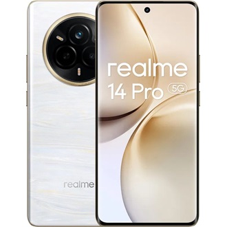 Realme 14 Pro 256GB Dual SIM okostelefon fehér (Pearl White)