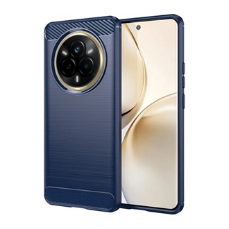 Realme 14 Pro GIGAPACK Szilikon telefonvédő ütésállóság, karbon minta, SÖTÉTKÉK